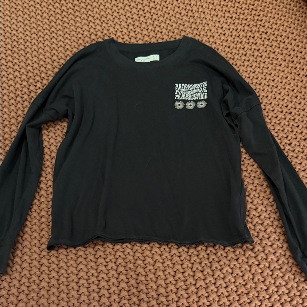 Abercrombie Kids Black Long Sleeve Tee